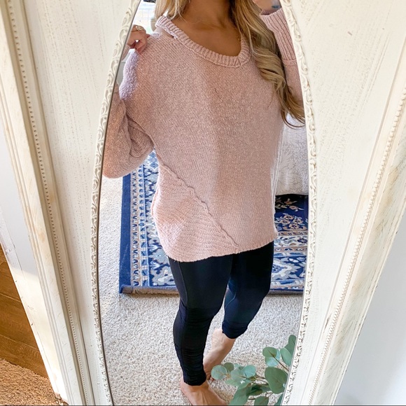 If it Were Me Dusty Pink Cable Knit Sweater- M - Picture 7 of 11